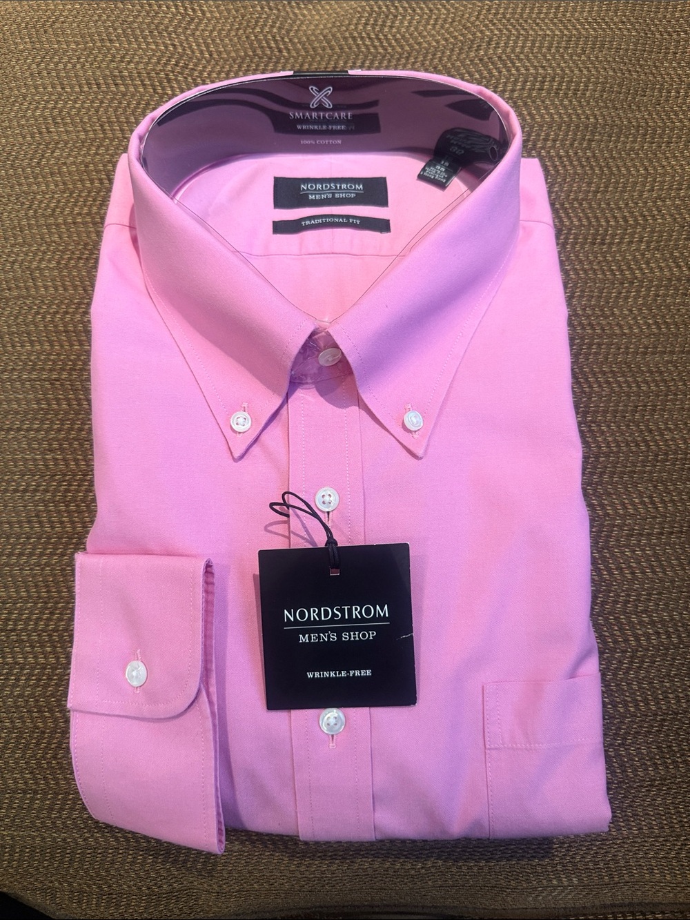 Nordstrom Men's Pink Button-Down Dress Shirt